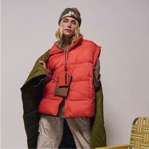 FP Movement In a Bubble Puffer Vest In Flame Size M‎